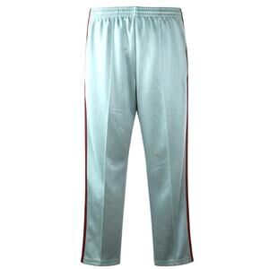 American Apparel Track Pants Teal Red/Navy Stripe Unisex Size Large